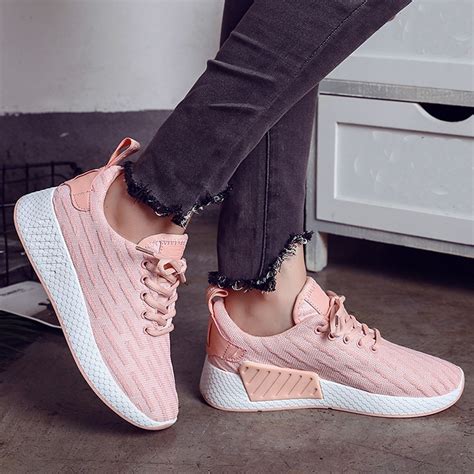 pink casual sneakers|light pink sneakers women's.